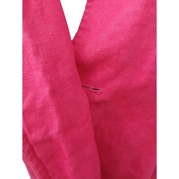 Elliot Lauren Hot Pink Linen Stylish One Button Closure Blazer sz S
Made in USA - Picture 4 of 9